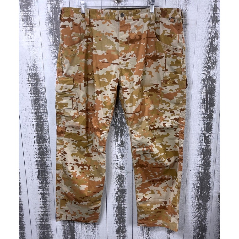 CQR Tactical Cargo Pants Men 40x30 Camo Ripstop Utility Outdoor Hiking